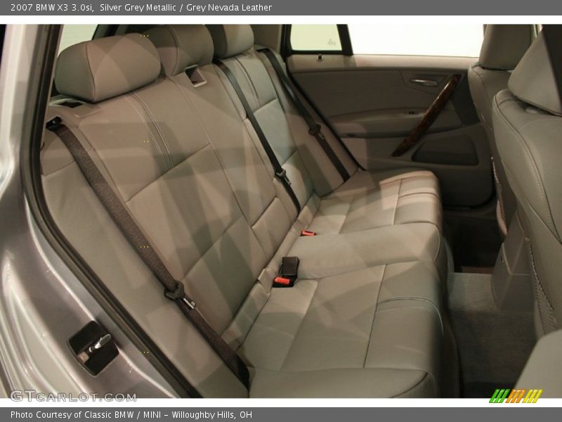 Silver Grey Metallic / Grey Nevada Leather 2007 BMW X3 3.0si
