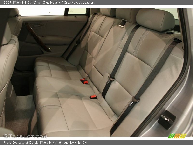 Silver Grey Metallic / Grey Nevada Leather 2007 BMW X3 3.0si