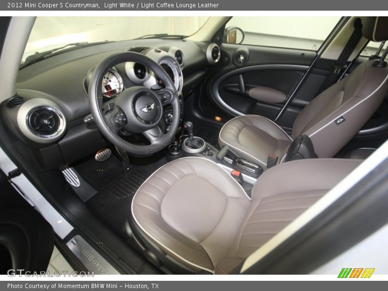 Light White / Light Coffee Lounge Leather 2012 Mini Cooper S Countryman