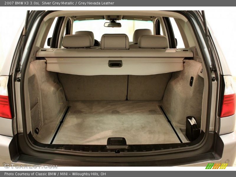 Silver Grey Metallic / Grey Nevada Leather 2007 BMW X3 3.0si