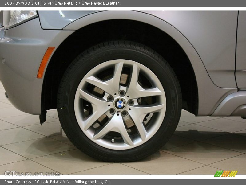 Silver Grey Metallic / Grey Nevada Leather 2007 BMW X3 3.0si