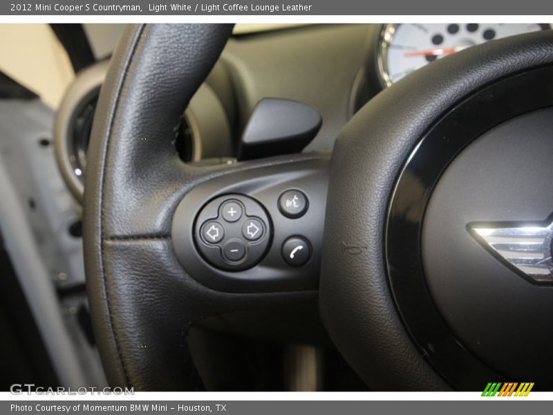 Light White / Light Coffee Lounge Leather 2012 Mini Cooper S Countryman