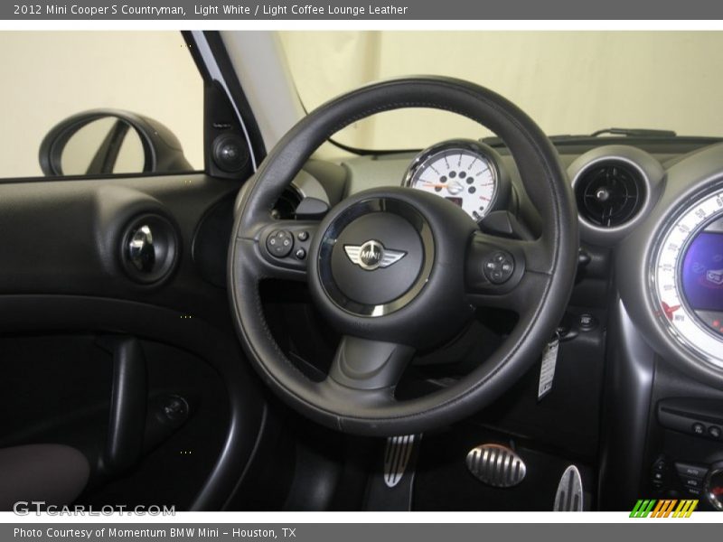 Light White / Light Coffee Lounge Leather 2012 Mini Cooper S Countryman