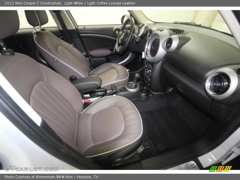 Light White / Light Coffee Lounge Leather 2012 Mini Cooper S Countryman