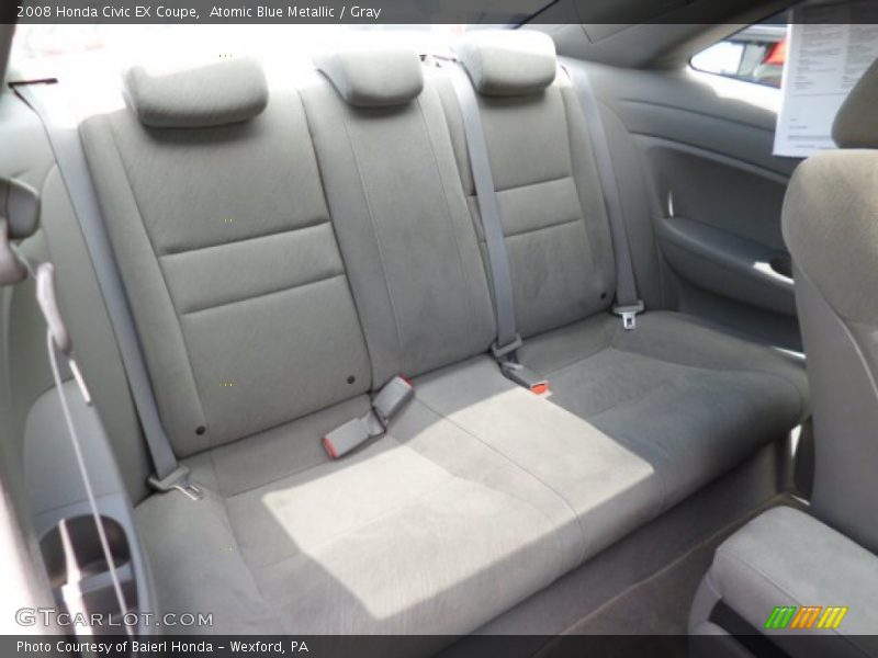 Atomic Blue Metallic / Gray 2008 Honda Civic EX Coupe