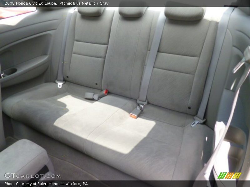 Atomic Blue Metallic / Gray 2008 Honda Civic EX Coupe