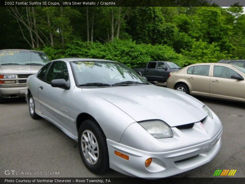 Ultra Silver Metallic / Graphite 2002 Pontiac Sunfire SE Coupe