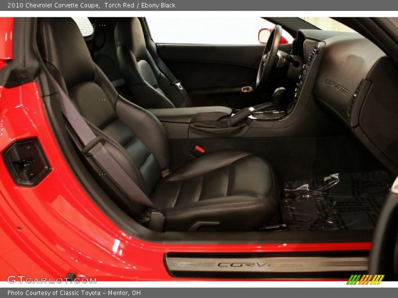 Front Seat of 2010 Corvette Coupe