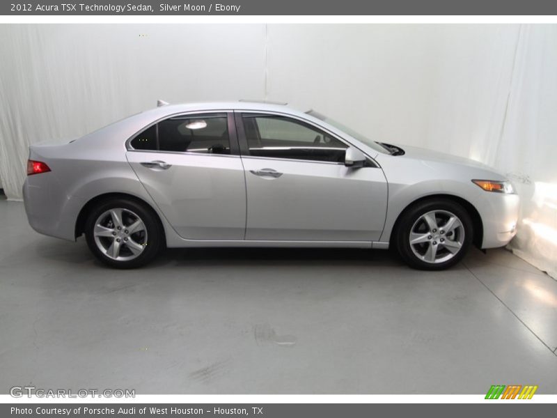 Silver Moon / Ebony 2012 Acura TSX Technology Sedan