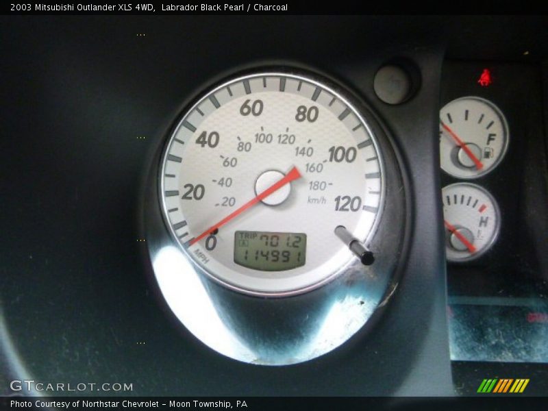 Labrador Black Pearl / Charcoal 2003 Mitsubishi Outlander XLS 4WD