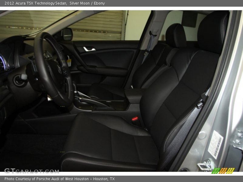 Silver Moon / Ebony 2012 Acura TSX Technology Sedan