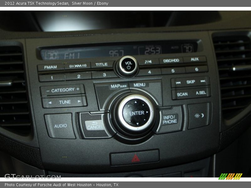 Silver Moon / Ebony 2012 Acura TSX Technology Sedan