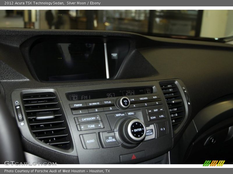 Silver Moon / Ebony 2012 Acura TSX Technology Sedan