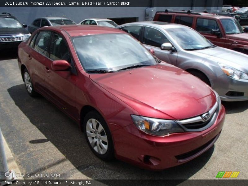 Camellia Red Pearl / Carbon Black 2011 Subaru Impreza 2.5i Sedan