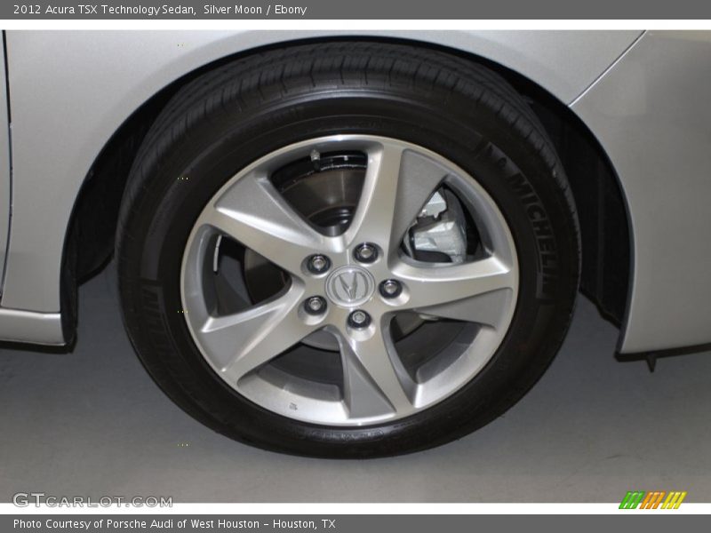 Silver Moon / Ebony 2012 Acura TSX Technology Sedan