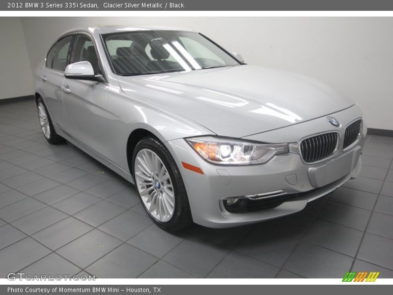 Glacier Silver Metallic / Black 2012 BMW 3 Series 335i Sedan