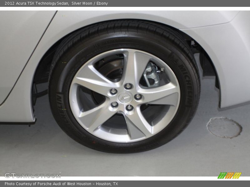 Silver Moon / Ebony 2012 Acura TSX Technology Sedan