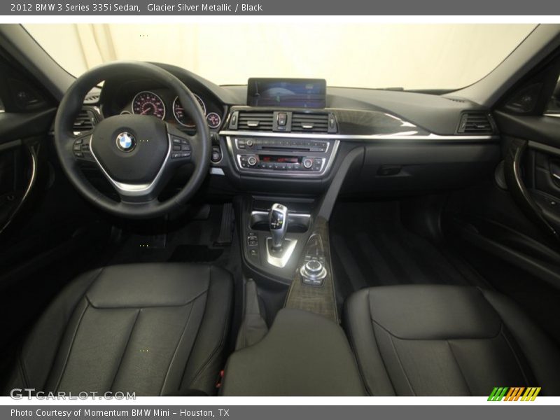 Glacier Silver Metallic / Black 2012 BMW 3 Series 335i Sedan