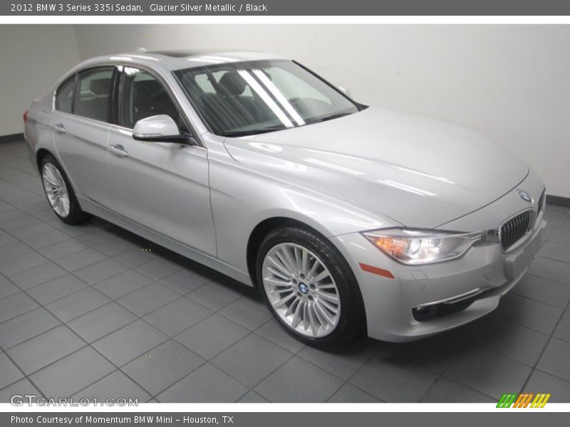 Glacier Silver Metallic / Black 2012 BMW 3 Series 335i Sedan