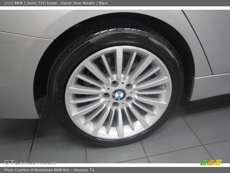 Glacier Silver Metallic / Black 2012 BMW 3 Series 335i Sedan