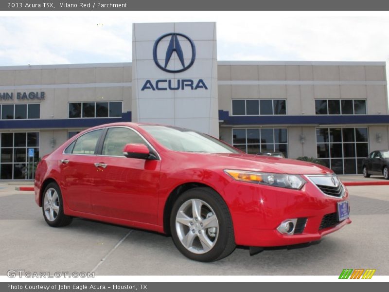 Milano Red / Parchment 2013 Acura TSX