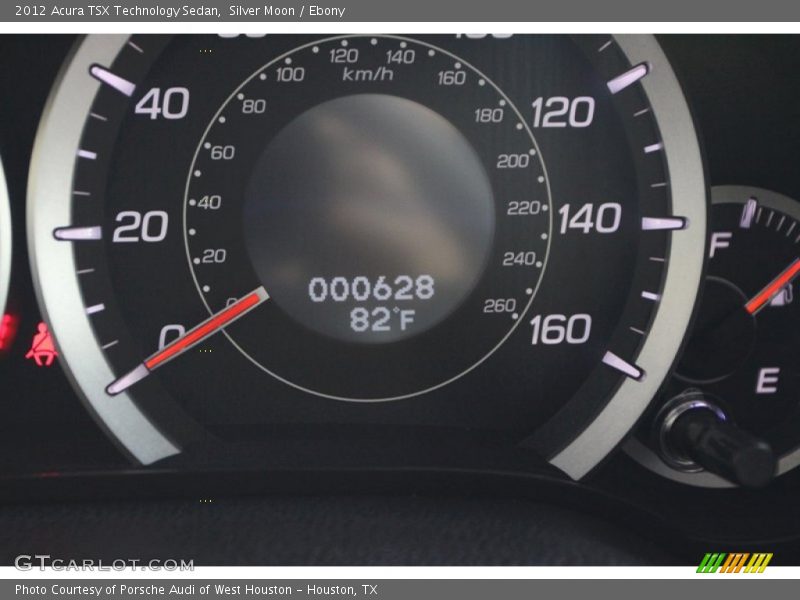 Silver Moon / Ebony 2012 Acura TSX Technology Sedan