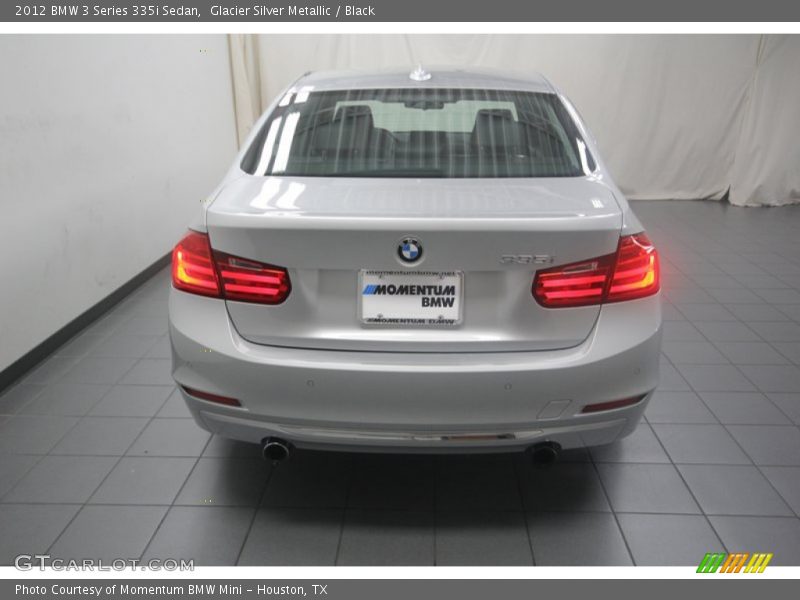 Glacier Silver Metallic / Black 2012 BMW 3 Series 335i Sedan