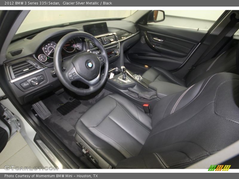 Glacier Silver Metallic / Black 2012 BMW 3 Series 335i Sedan