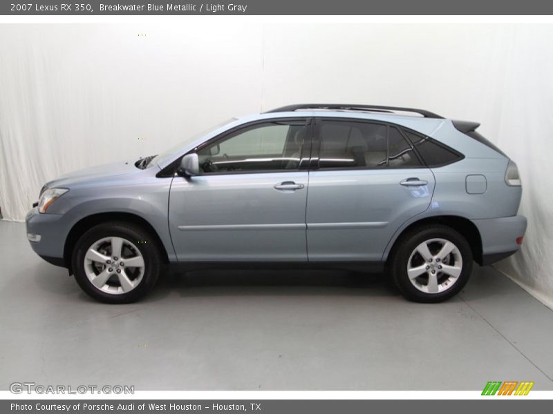 Breakwater Blue Metallic / Light Gray 2007 Lexus RX 350