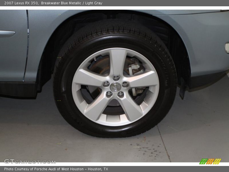 Breakwater Blue Metallic / Light Gray 2007 Lexus RX 350