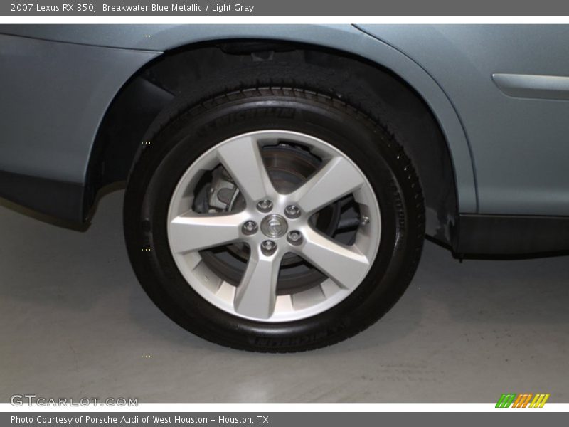 Breakwater Blue Metallic / Light Gray 2007 Lexus RX 350
