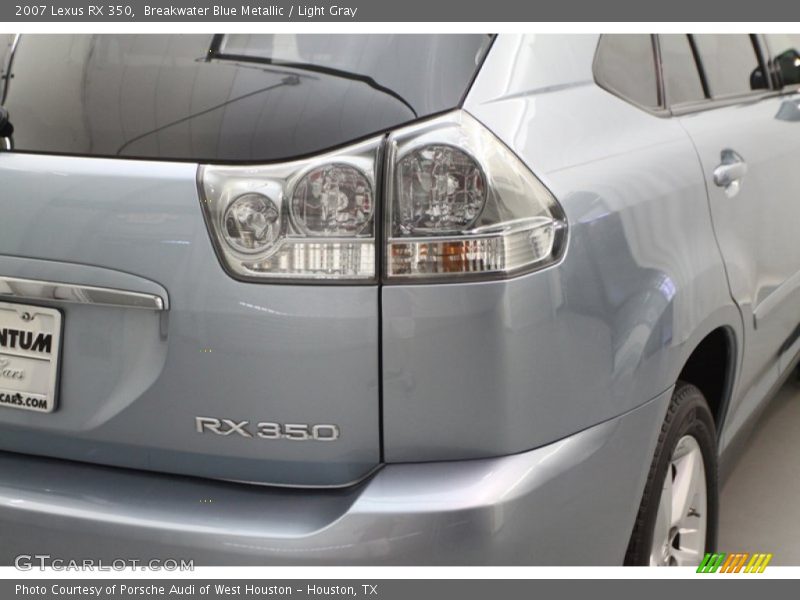Breakwater Blue Metallic / Light Gray 2007 Lexus RX 350