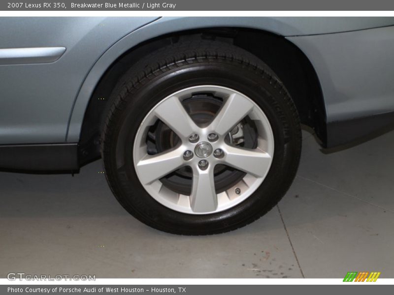 Breakwater Blue Metallic / Light Gray 2007 Lexus RX 350