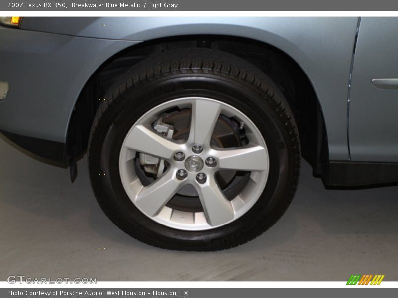 Breakwater Blue Metallic / Light Gray 2007 Lexus RX 350
