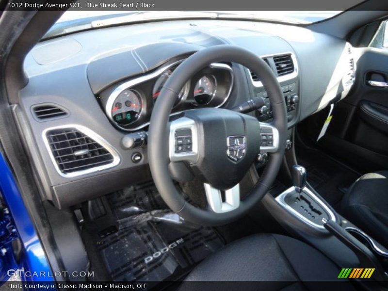 Blue Streak Pearl / Black 2012 Dodge Avenger SXT