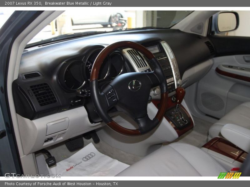 Breakwater Blue Metallic / Light Gray 2007 Lexus RX 350