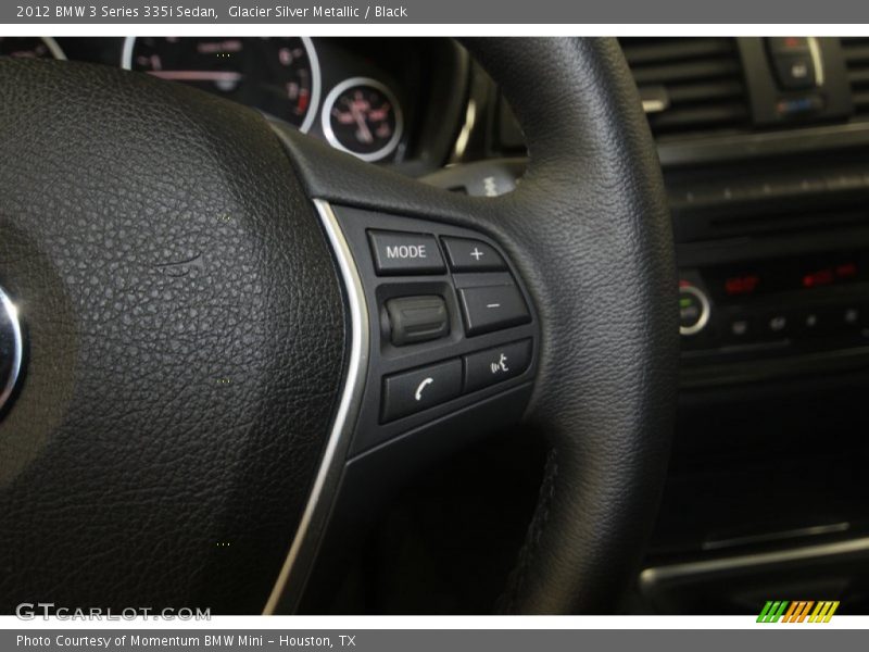 Glacier Silver Metallic / Black 2012 BMW 3 Series 335i Sedan