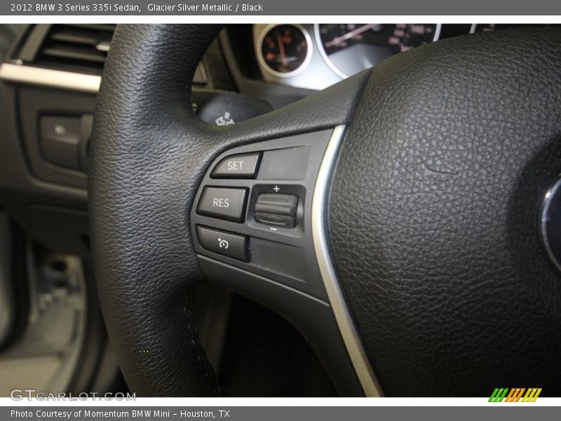 Glacier Silver Metallic / Black 2012 BMW 3 Series 335i Sedan