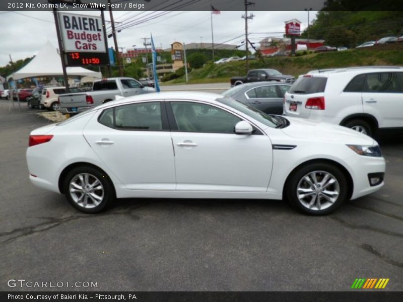 Snow White Pearl / Beige 2012 Kia Optima LX