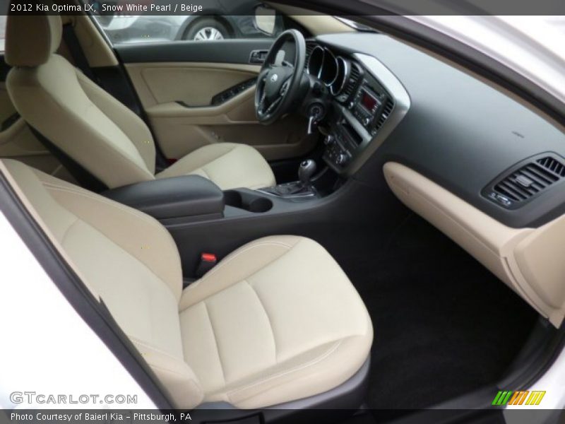 Snow White Pearl / Beige 2012 Kia Optima LX