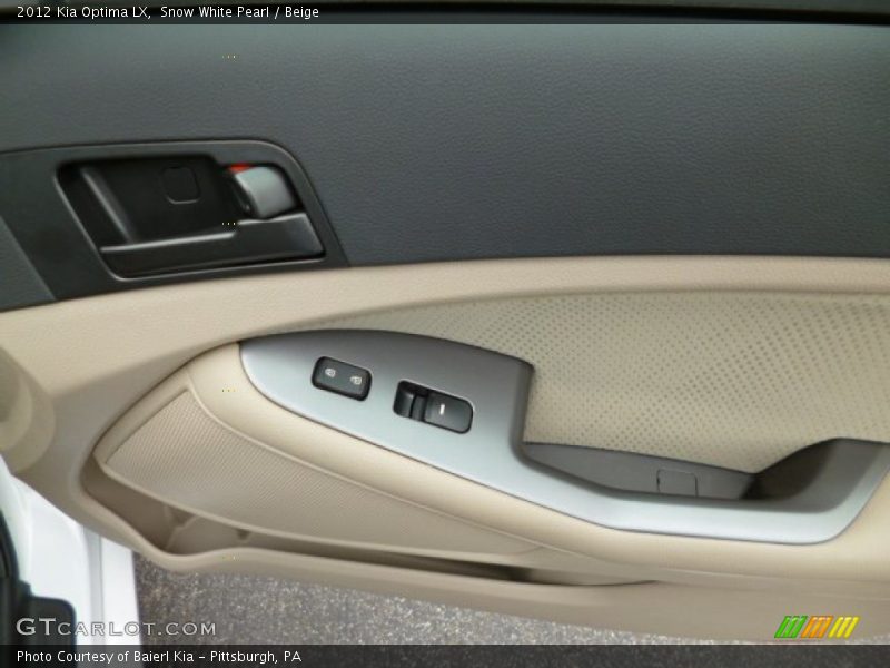 Snow White Pearl / Beige 2012 Kia Optima LX