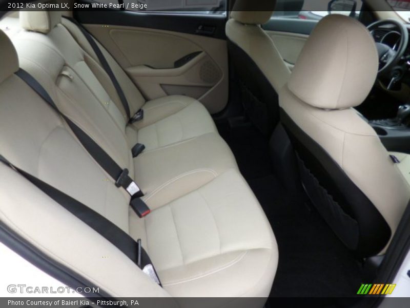 Snow White Pearl / Beige 2012 Kia Optima LX