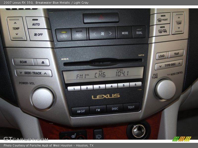Breakwater Blue Metallic / Light Gray 2007 Lexus RX 350