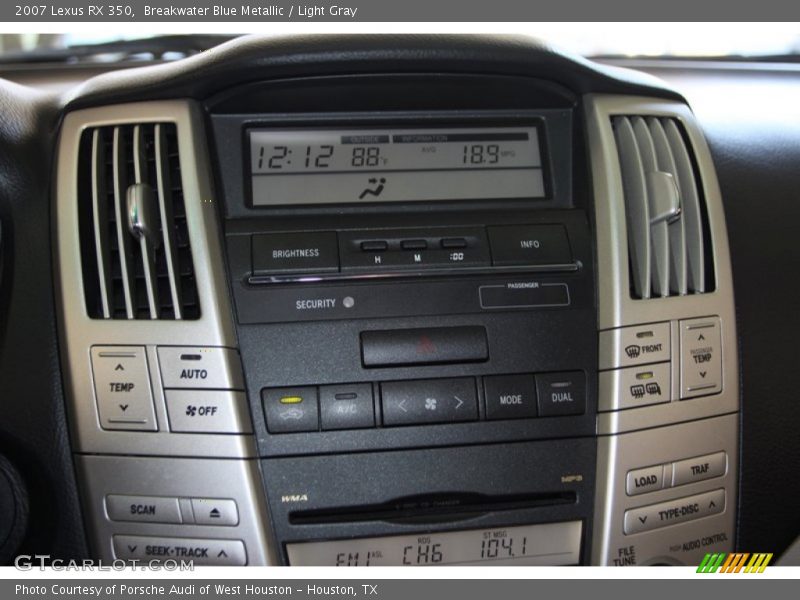 Breakwater Blue Metallic / Light Gray 2007 Lexus RX 350