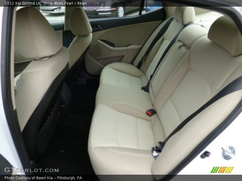Snow White Pearl / Beige 2012 Kia Optima LX