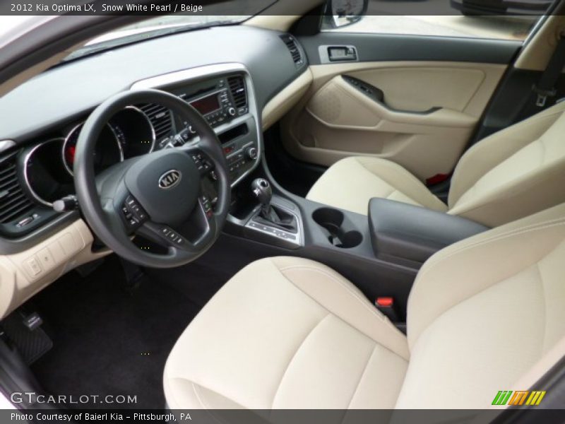Snow White Pearl / Beige 2012 Kia Optima LX