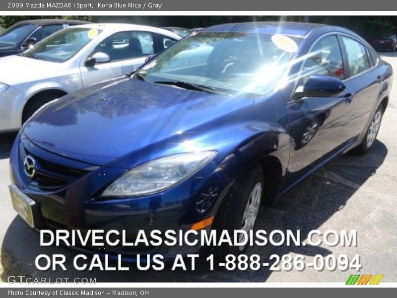 Kona Blue Mica / Gray 2009 Mazda MAZDA6 i Sport
