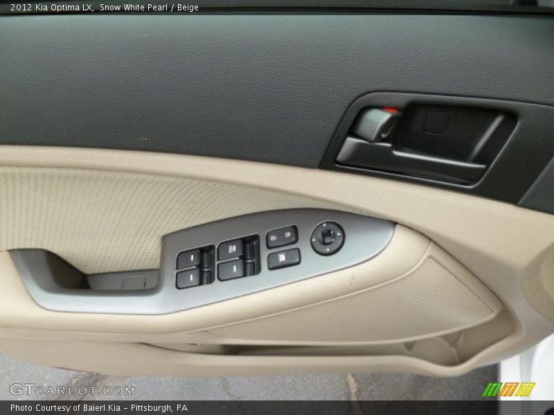 Snow White Pearl / Beige 2012 Kia Optima LX