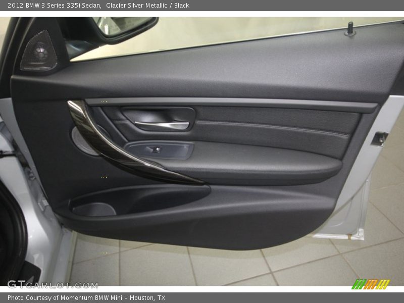 Glacier Silver Metallic / Black 2012 BMW 3 Series 335i Sedan