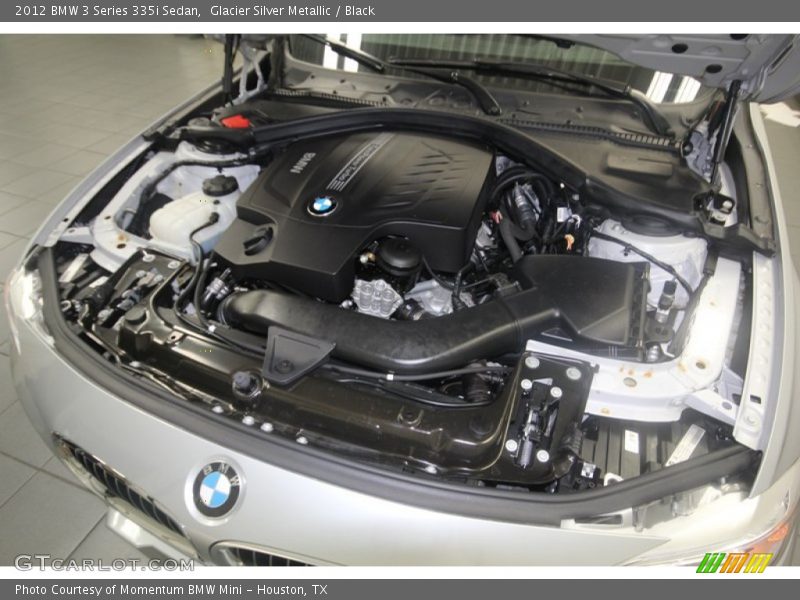 Glacier Silver Metallic / Black 2012 BMW 3 Series 335i Sedan